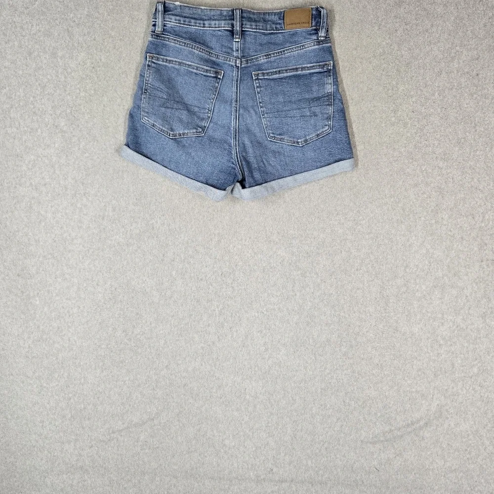 American Eagle Outfitters Women Shorts US 2 Blue Denim Jean Shorts Mom